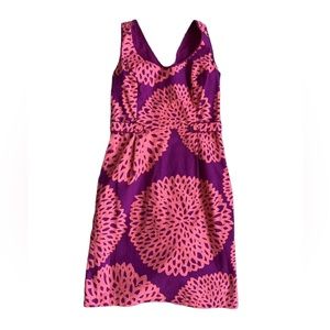 Boden vibrant floral print cotton shift dress size 4